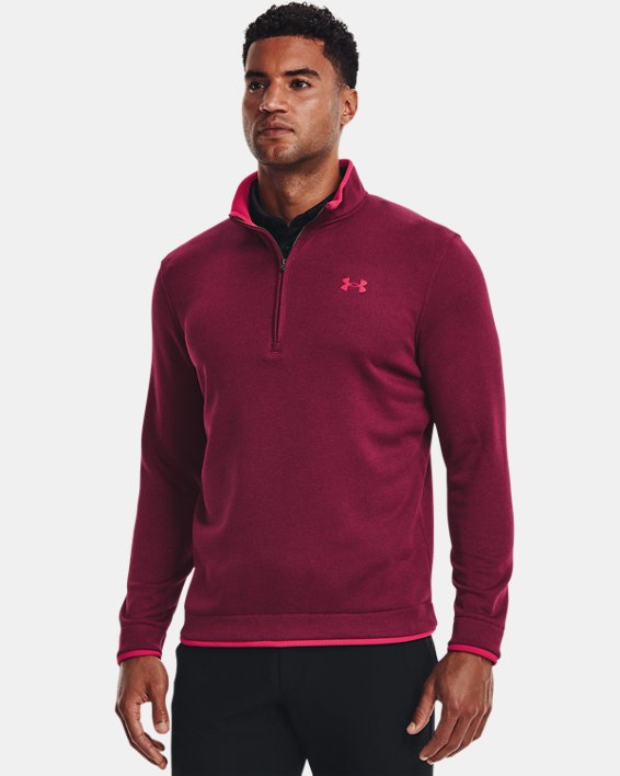 Maillot UA Storm SweaterFleece ½ Zip pour hommes, Pink, pdpMainDesktop image number 0